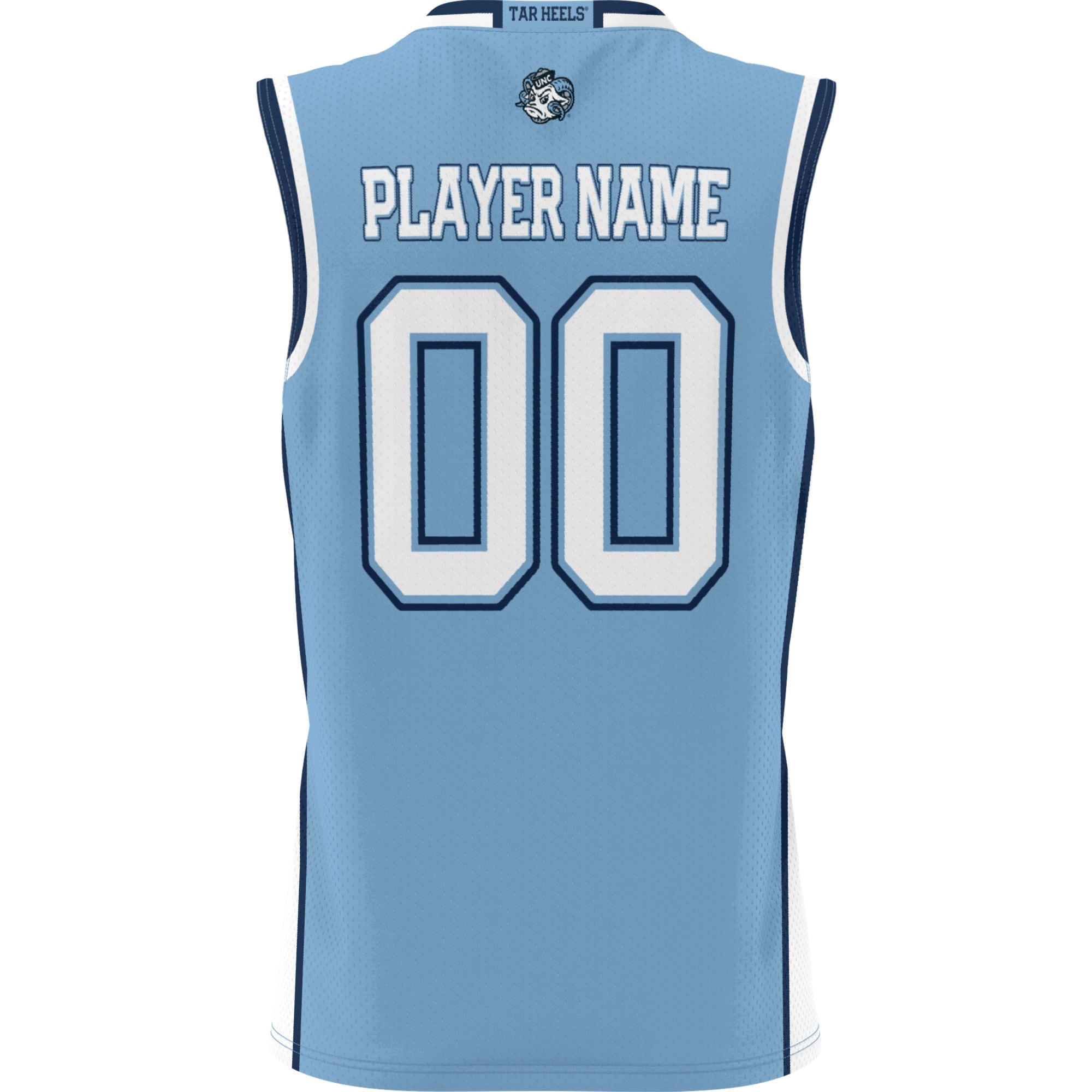[NJP] North Carolina Tar Heels GameDay Greats Youth NIL Pick-A-Player Lightweight Men's Basketball Jersey - Light Blue
