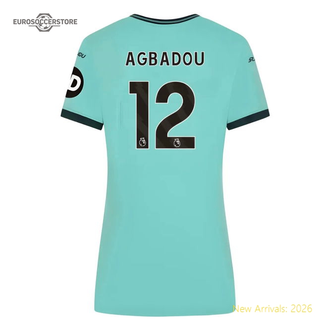 2025-2026 Wolves Away Shirt (Womens) (Agbadou 12)