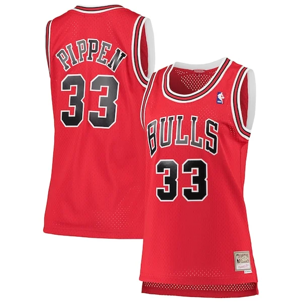 Scottie Pippen CHI Swingman Jersey - top-tier stylish - Red casual