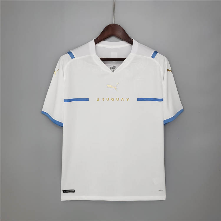 Elite Series Uruguay 2021 Away Kit White Soccer Jersey Football Shirt