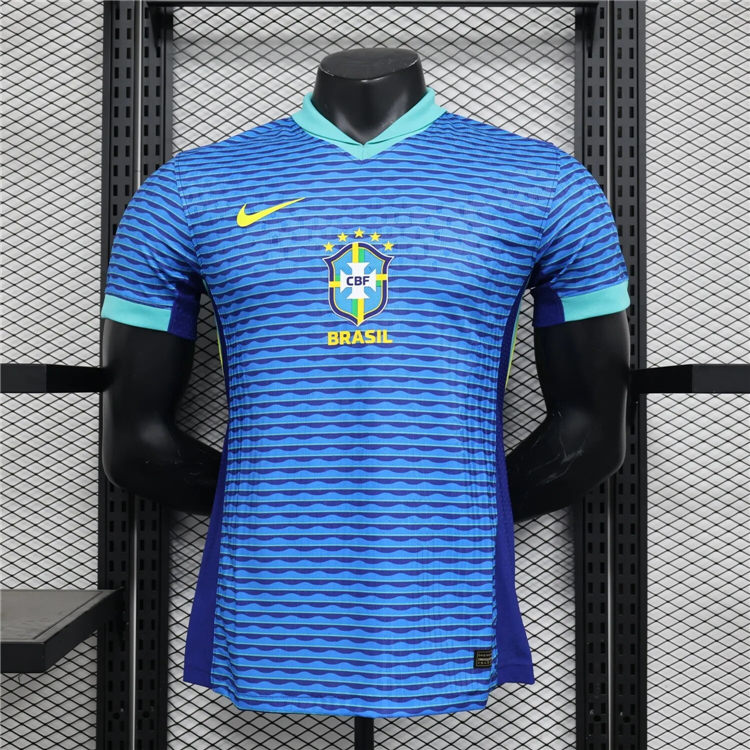 Moisture Wicking BRAZIL COPA AMERICA 2024 AWAY SHIRT AUTHENTIC VERSION