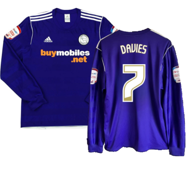 Derby County 2011-12 Away Long Sleeve Top (M) (Excellent) (Davies 7)
