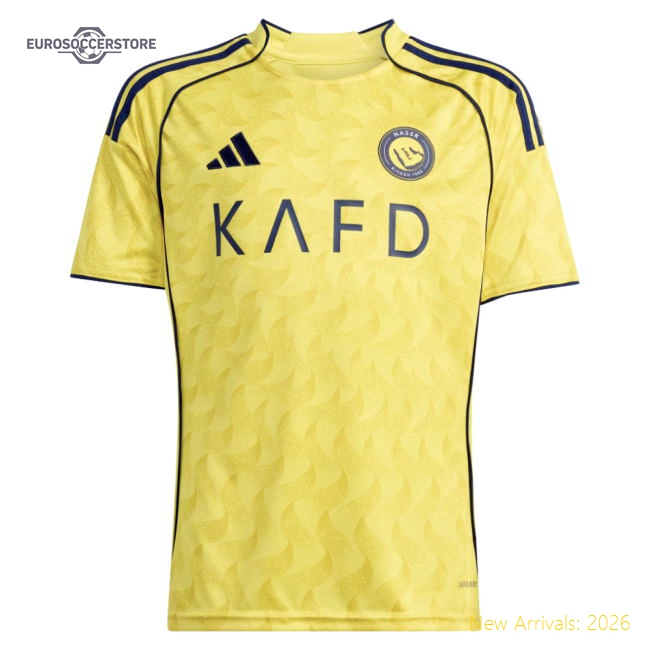 Al Nasr Children 2025 Home Jersey Shirt Football Fan Apparel