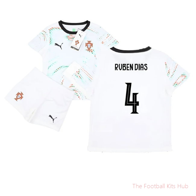 2025-2026 Portugal Away Mini Kit (Ruben Dias 4)