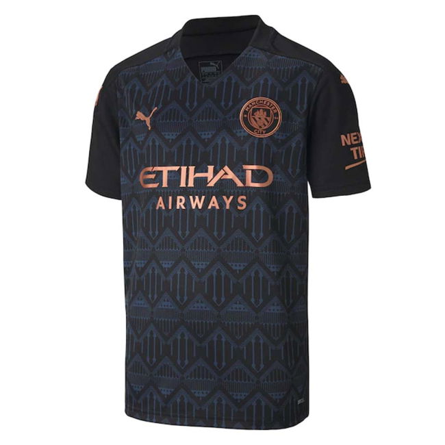 retro 2020-2021 Manchester City Away Shirt (Kids) (Your Name)