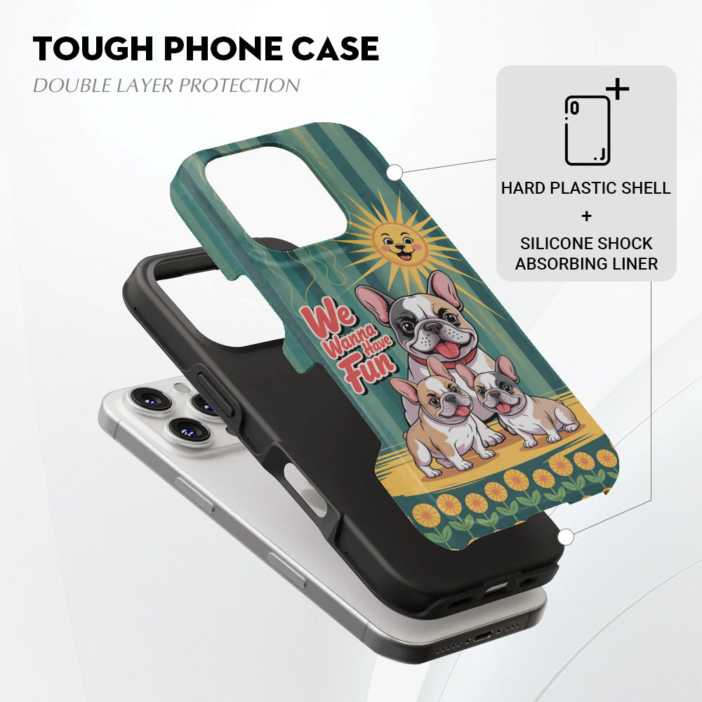 French Bulldog Bentley Dual Layer Iphone Case Cute Frenchie Essential