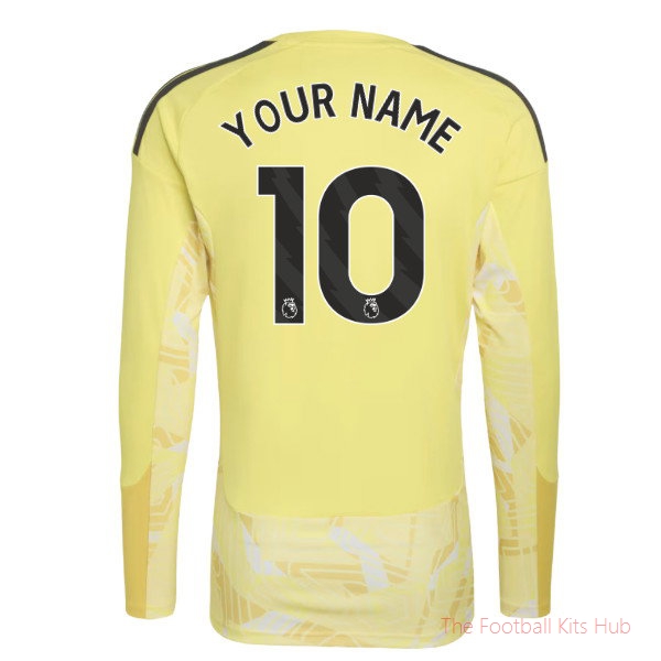 Aston Villa Goalkeeper Long Sleeve Shirt - Kids 26/27 (Kids) (Your Name)