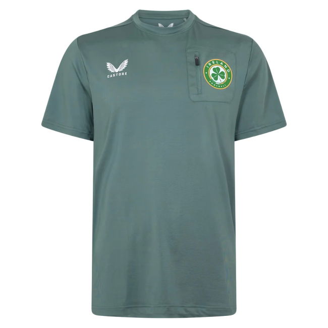 2025-2025 Ireland Pocket T-Shirt (Green) Netherlands Euro