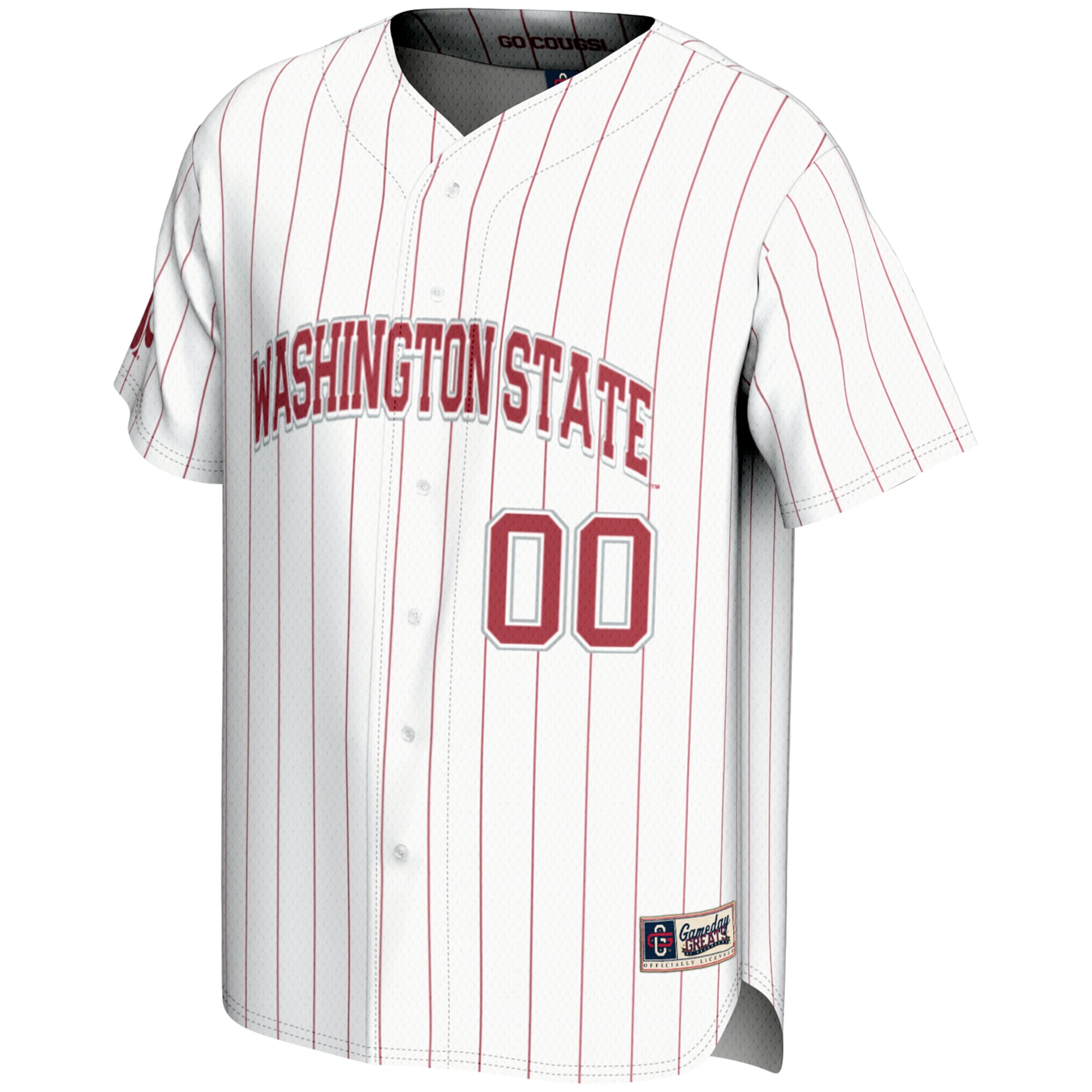 [DDG] Washington State Cougars GameDay Greats NIL Pick-A-Player Lightweight Baseball Jersey - White