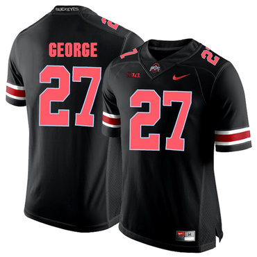 Men's OSU Buckeyes Black 2024 high quality Eddie George #27 game day