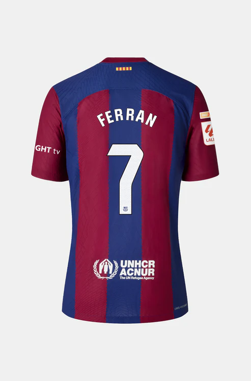 Barcelona FERRAN 7 Home Football Jersey for the 23-24 Season