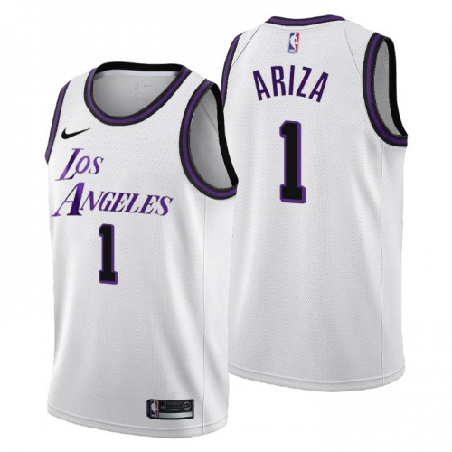 Lakers White Angeles Lakers #1 Nike Jersey - Budget-Friendly