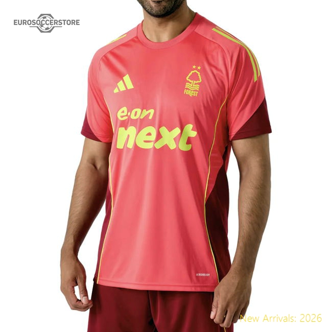 Premium 2025-2026 Nottingham Forest Training Shirt (core Pink) (your