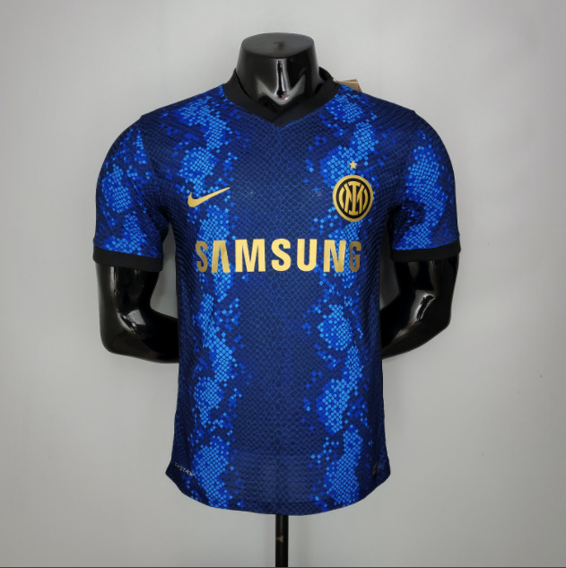 Match Quality Inter Milan 21-22 Home Blue Soccer Jersey Football