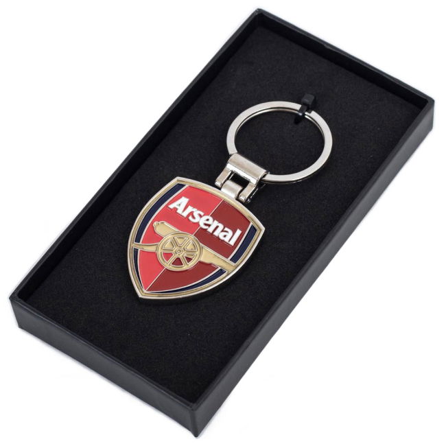 Arsenal FC Boxed Crest Keyring - fan gear