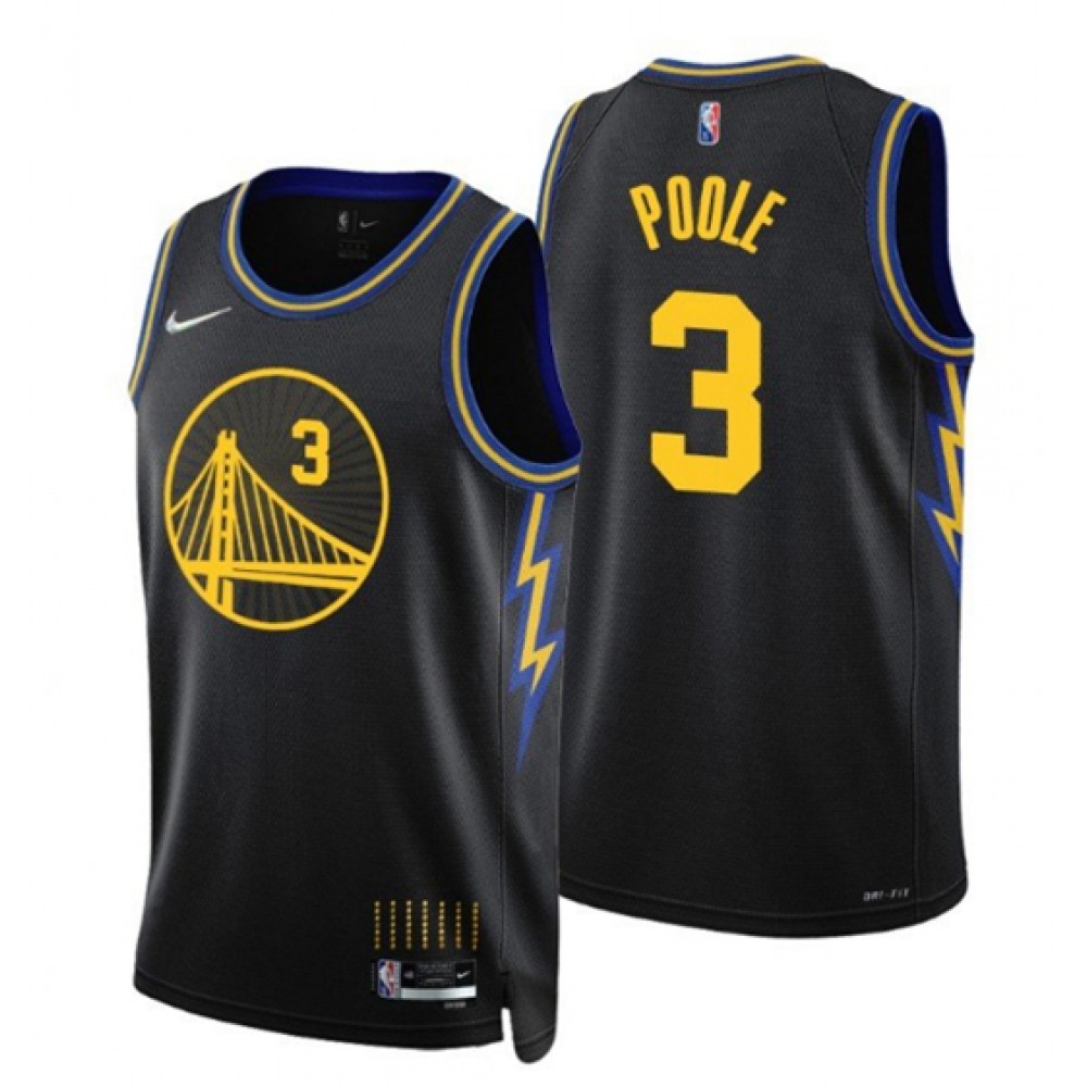 Authentic Golden State Warriors 3 Jersey - Black City Edition