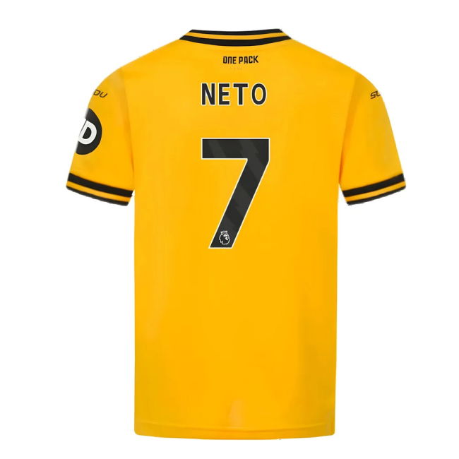 2024-2025 Wolves Home Shirt (Kids) (Neto 7) | Comfortable