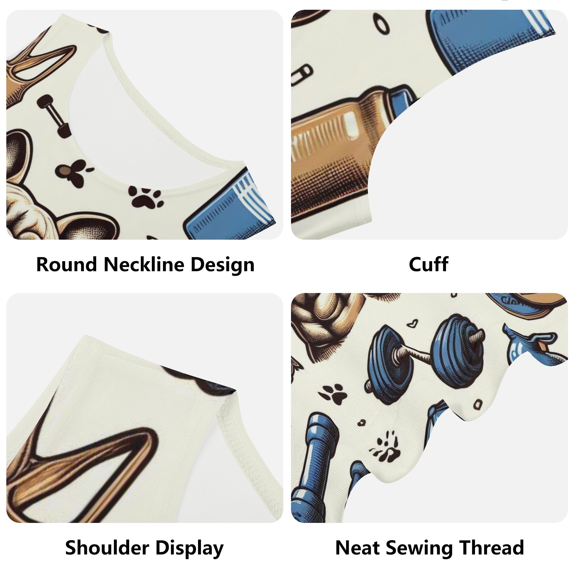 Bulldog Non-slip Thor - Premium Men Tank Tops Summer Wear