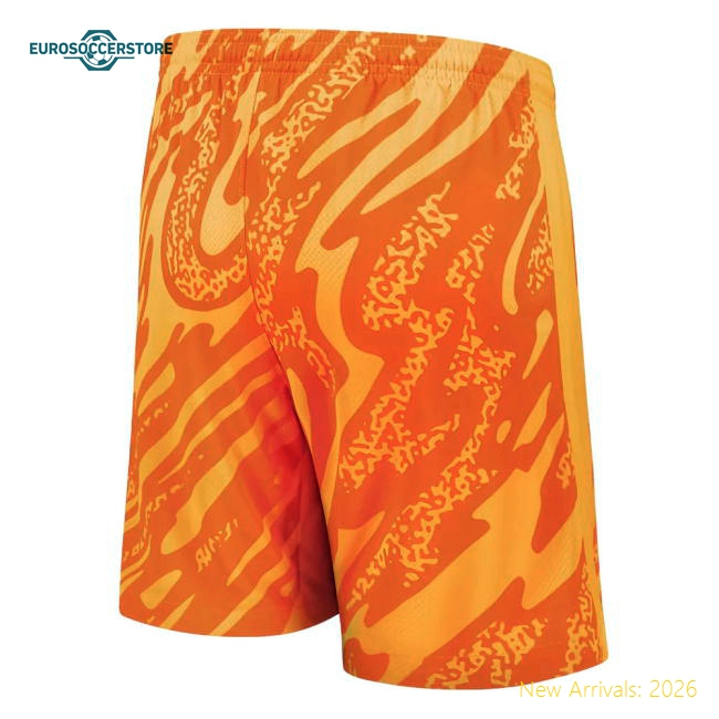 2024-2025 Chelsea Home Goalkeeper Shorts (Orange) - Kids