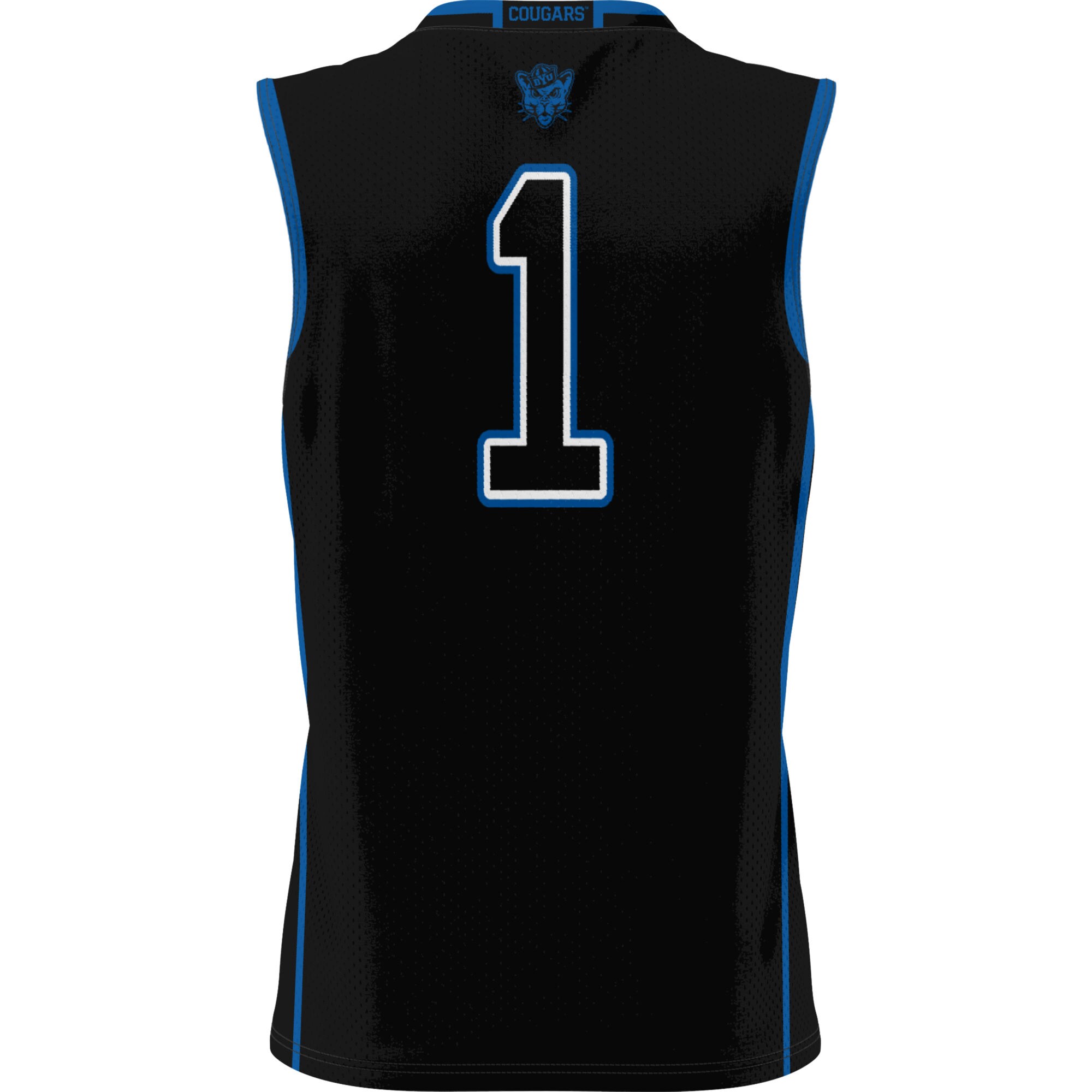 [NJP] BYU Cougars GameDay Greats Lightweight Basketball Jersey - Black
