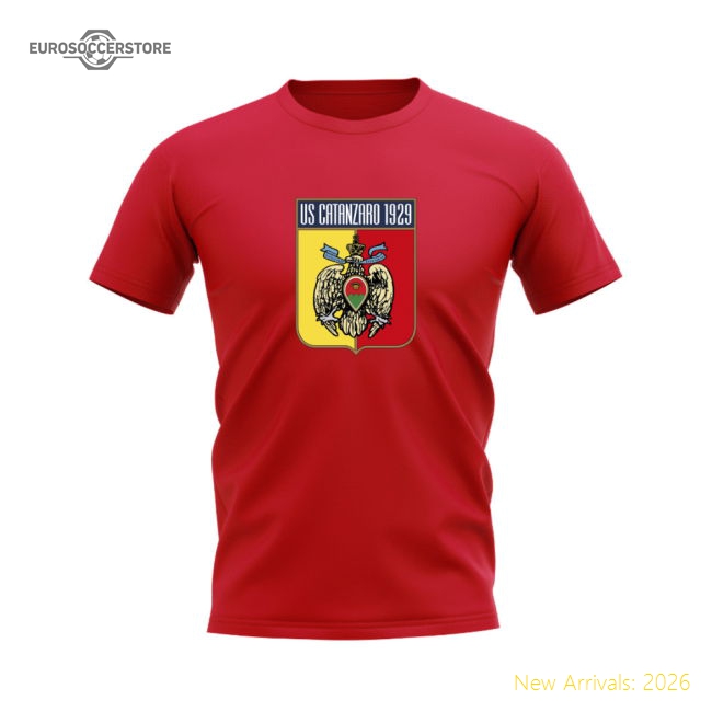 Top-grade Catanzaro Badge Supporter Tee (red) - Competitive Price