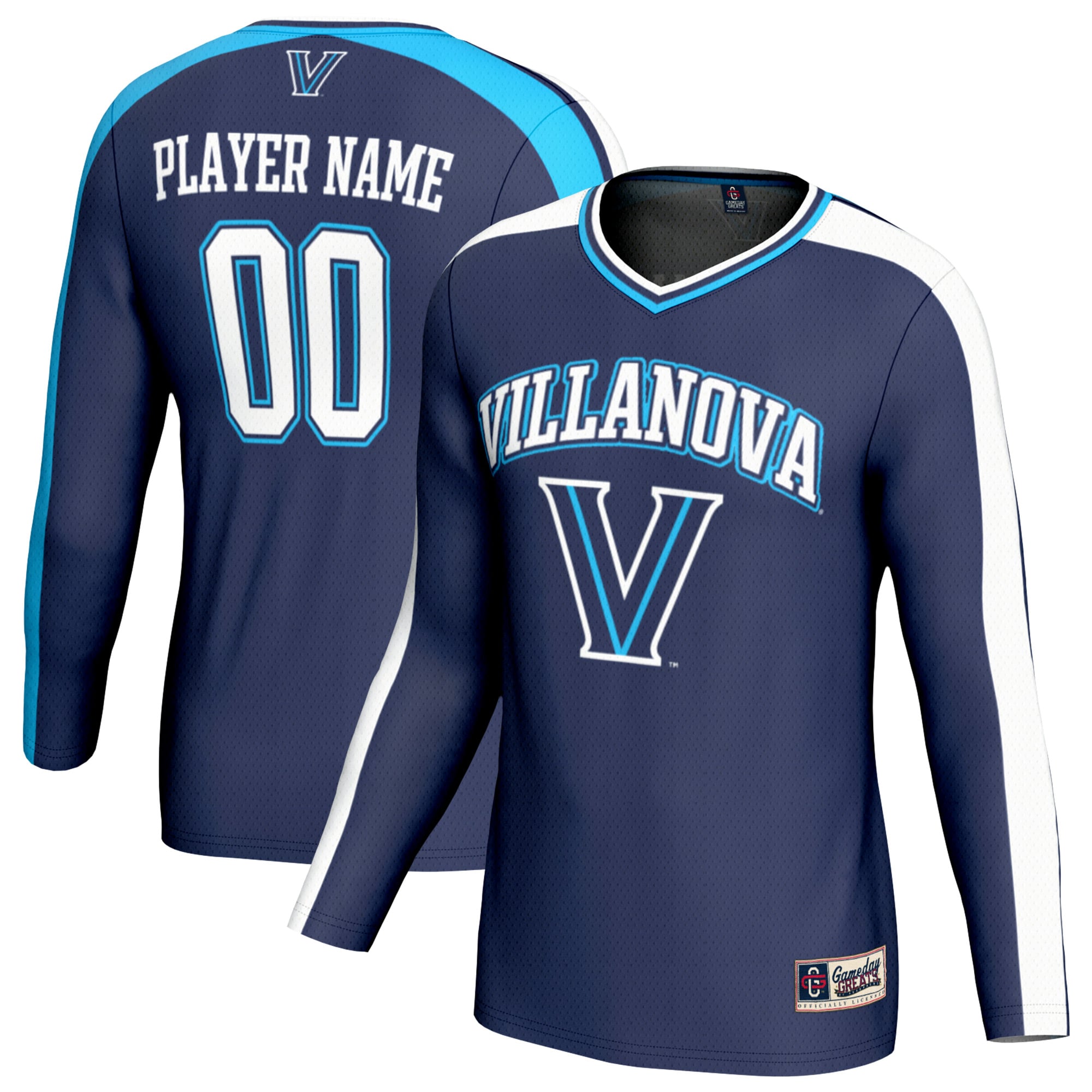 Villanova Wildcats GameDay Greats Youth NIL Pick-A-Player Collegiate Women's Volleyball Lightweight Fashion Jersey - Navy