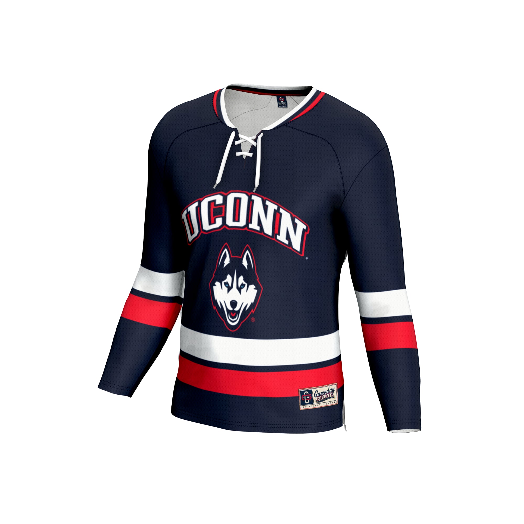 UConn Huskies GameDay Greats Unisex Lightweight Women's Hockey Team Fashion Jersey - Navy