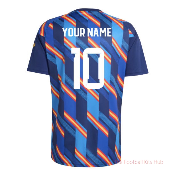 [SPK] 2026/27 Spain Home Pre-Match Shirt Dark Blue Your Name