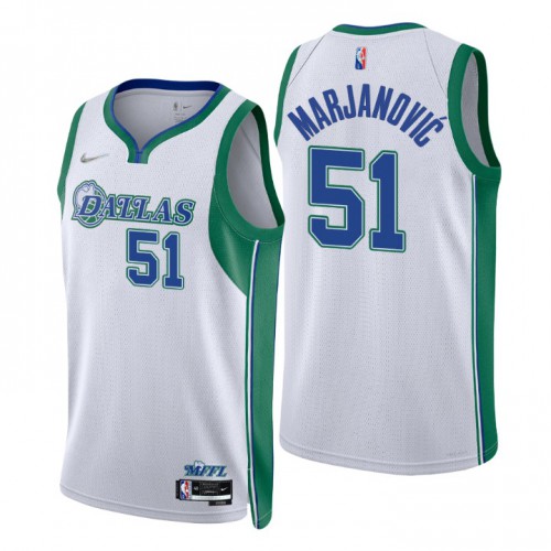 Mavericks White Dallas Mavericks #51 Nike Jersey - Value-Priced