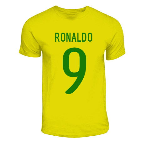 High Ronaldo Brazil Hero T-Shirt (Yellow) World Jersey Official