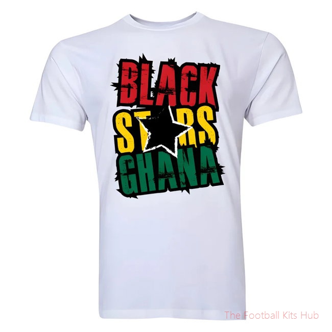 Ghana Black Stars T-Shirt (White) - Kids