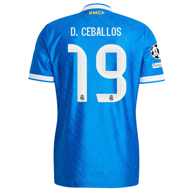 Real Madrid Real 2025-2026 UCL Third Jersey – Authentic Shirt