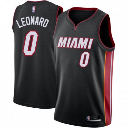 Top-Grade MIA Meyers Leonard #0 2024 Icon Swingman NBA Jersey Black -