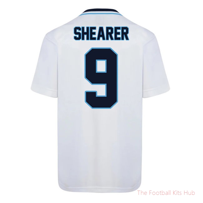 Score Draw England Euro 1996 Home Shirt (Shearer 9)
