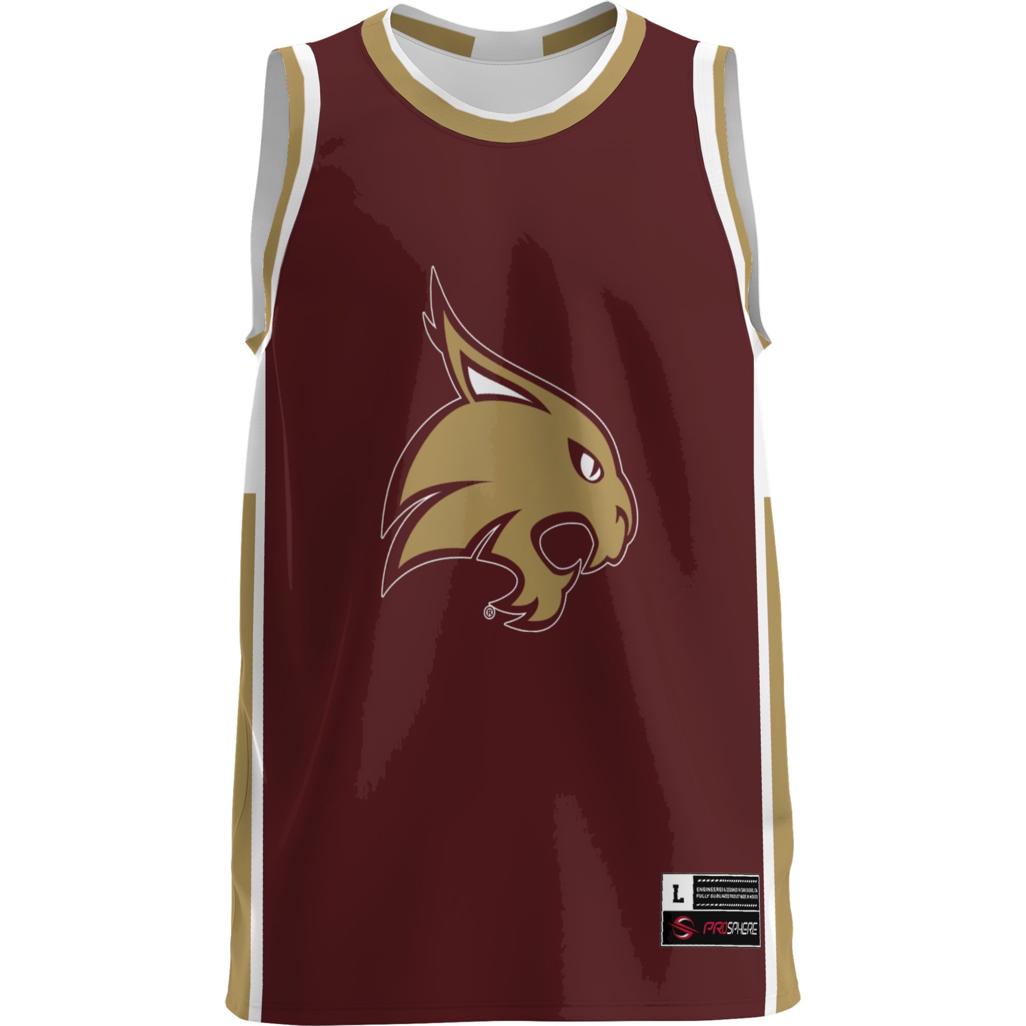 [DDG] Texas State Bobcats GameDay Greats Lightweight Basketball Jersey - Maroon