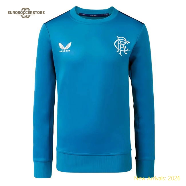 2023-2024 Rangers Players Training Sweatshirt (Deep Water) - Kids