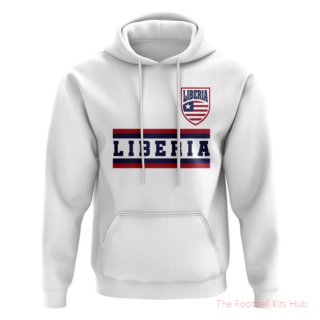 Liberia Core Football Country Hoody (White)