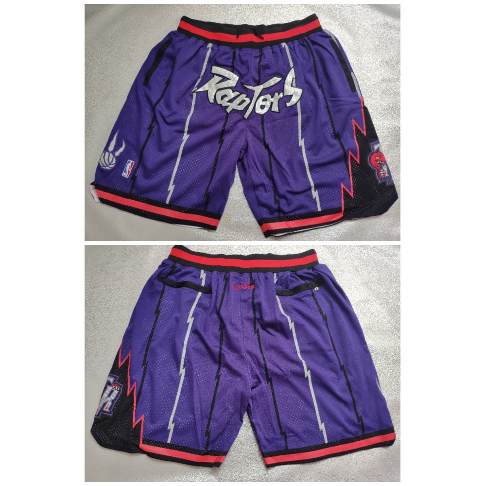 Men's Toronto Raptors Purple Shorts (Run Small)