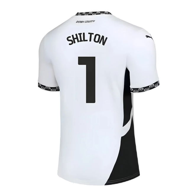 Licensed 2024-2025 Derby County Home Shirt (Kids Size) (Shilton 1)