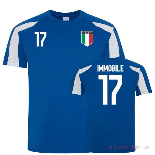 Italy Sports Training Jersey (Immobile 17)