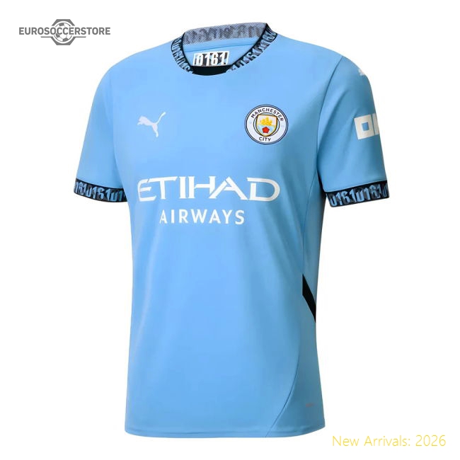 2024-2025 City Man Home Football Jersey Fan Edition Supporter Version