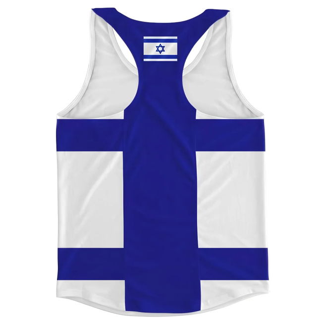 Israel Flag Running Vest Official Authentic Authentic Performance
