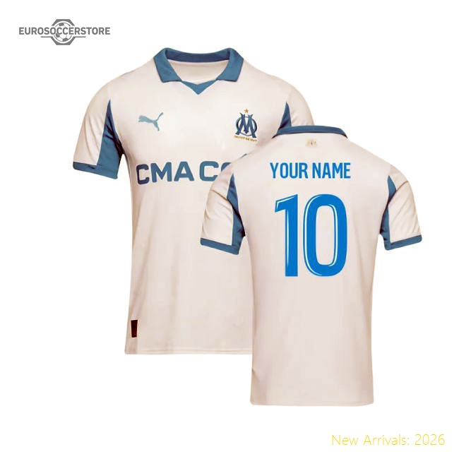 Popular Authentic 2025-2026 Marseille Home Shirt (Your Name)