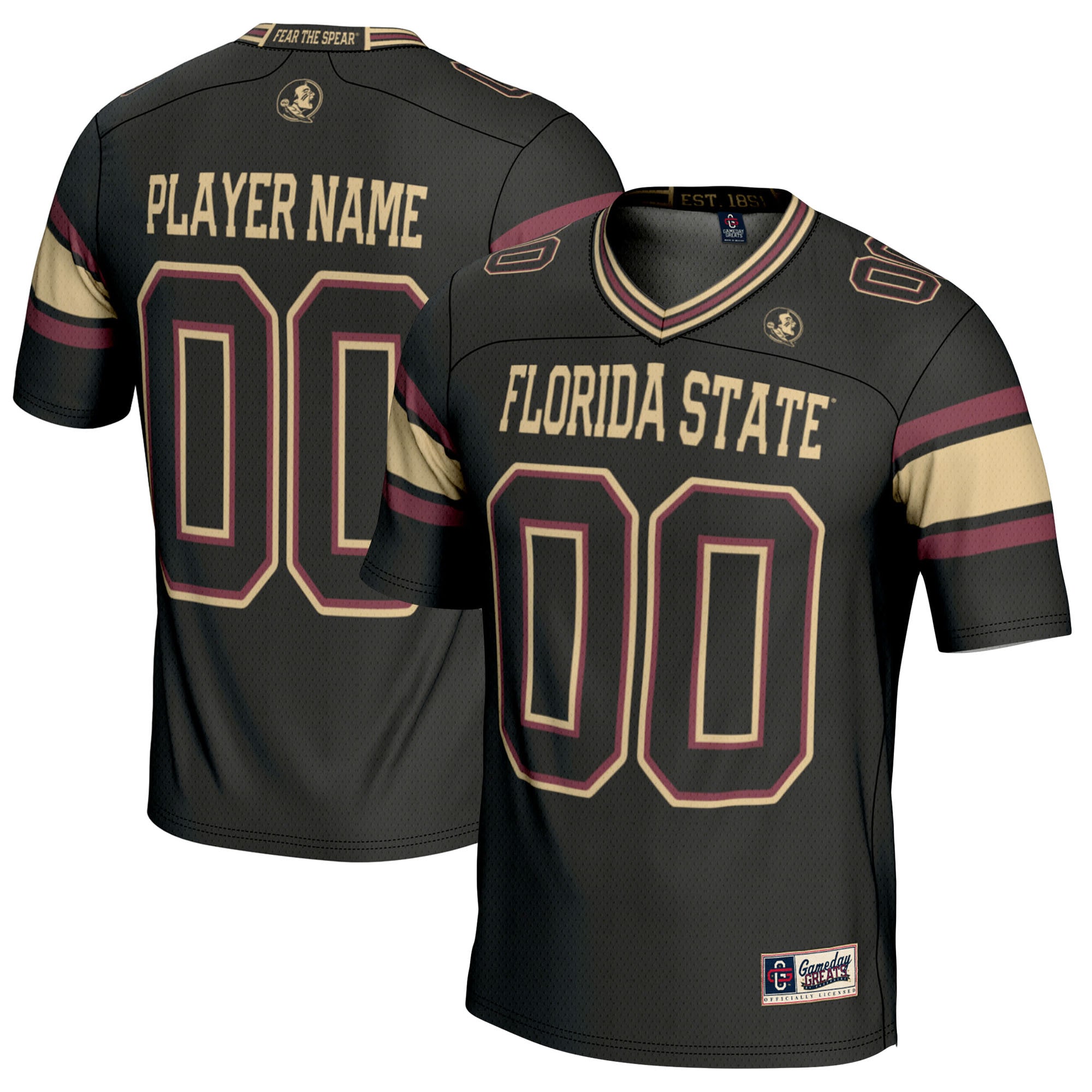 [NJP] Women's Florida State Seminoles GameDay Greats NIL Pick-A-Player Football Jersey - Black