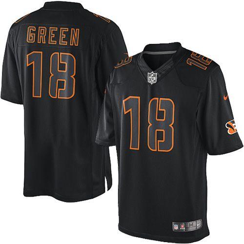 Official NFL CIN Bengals #18 A.J. Green Green Limited J-v3