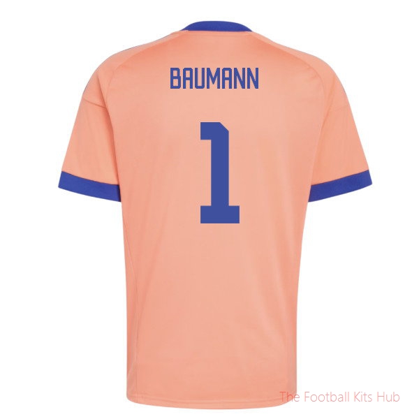 2026-2027 Germany Away Goalkeeper Shirt (Coral Fusion) (Baumann 1)