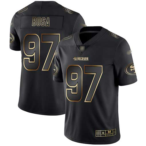 NFL W 4 49ers Nick Bosa #97 Black Limited Game Jersey - Premium