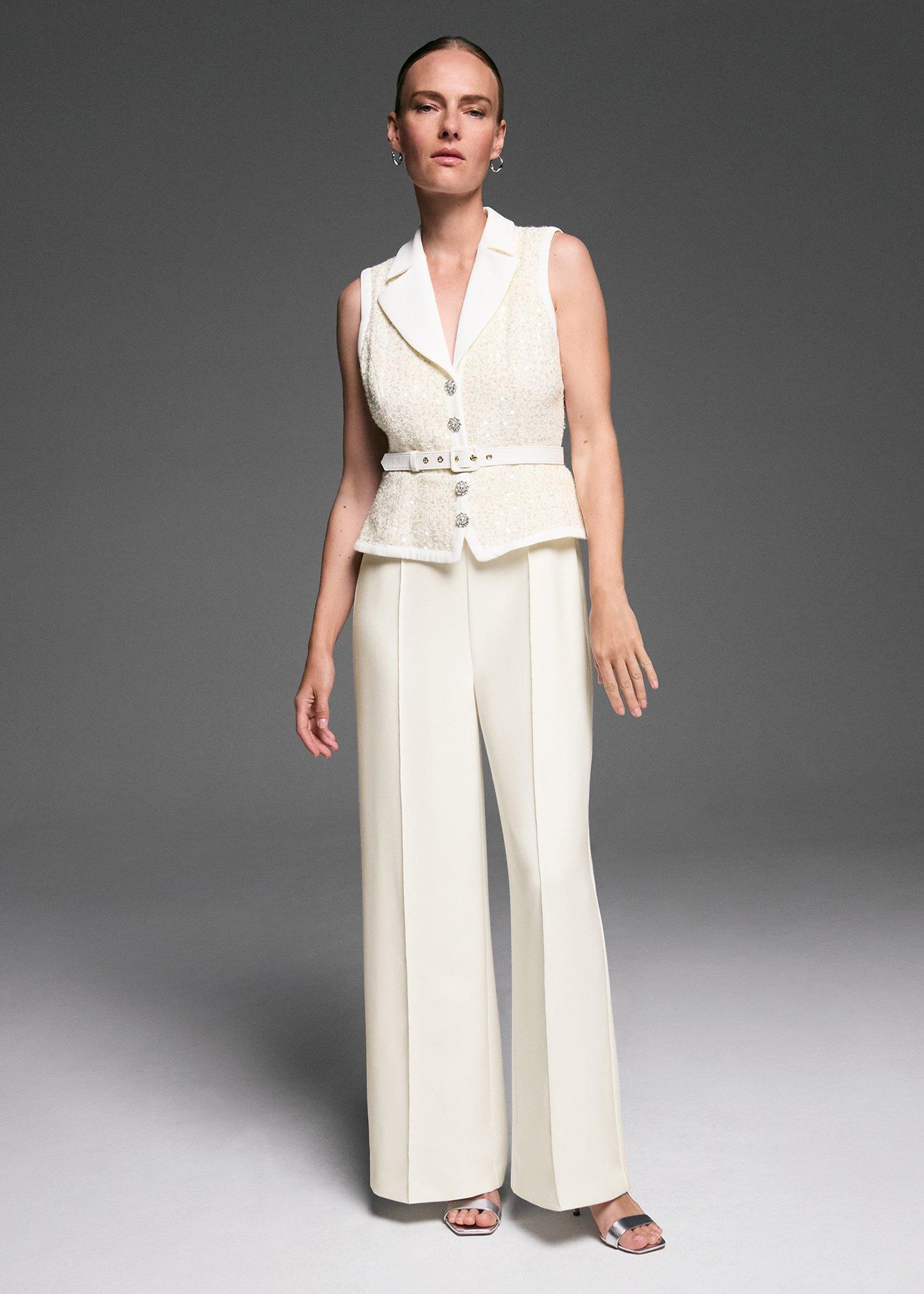 Ruby Sequin Bodice Wide Leg Jumpsuit