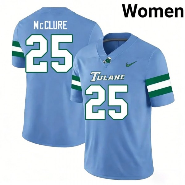 Women Top Program #25 Jamauri Mcclure Women Blue Pro-level Jersey