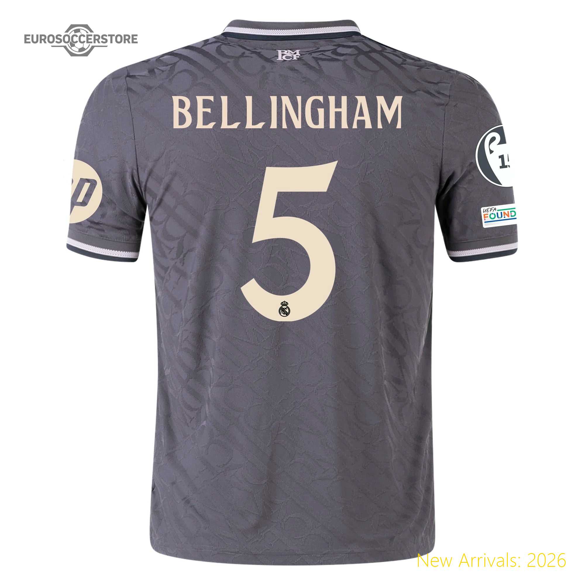 League Approved Iconic Design Men Rma Team Third Durable Jersey 2023